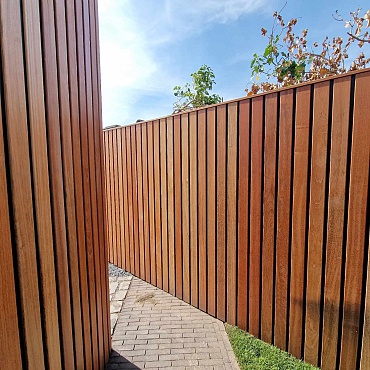 Outbuilding and fence - Turnhout (BE) Garden fences Jatoba 7
